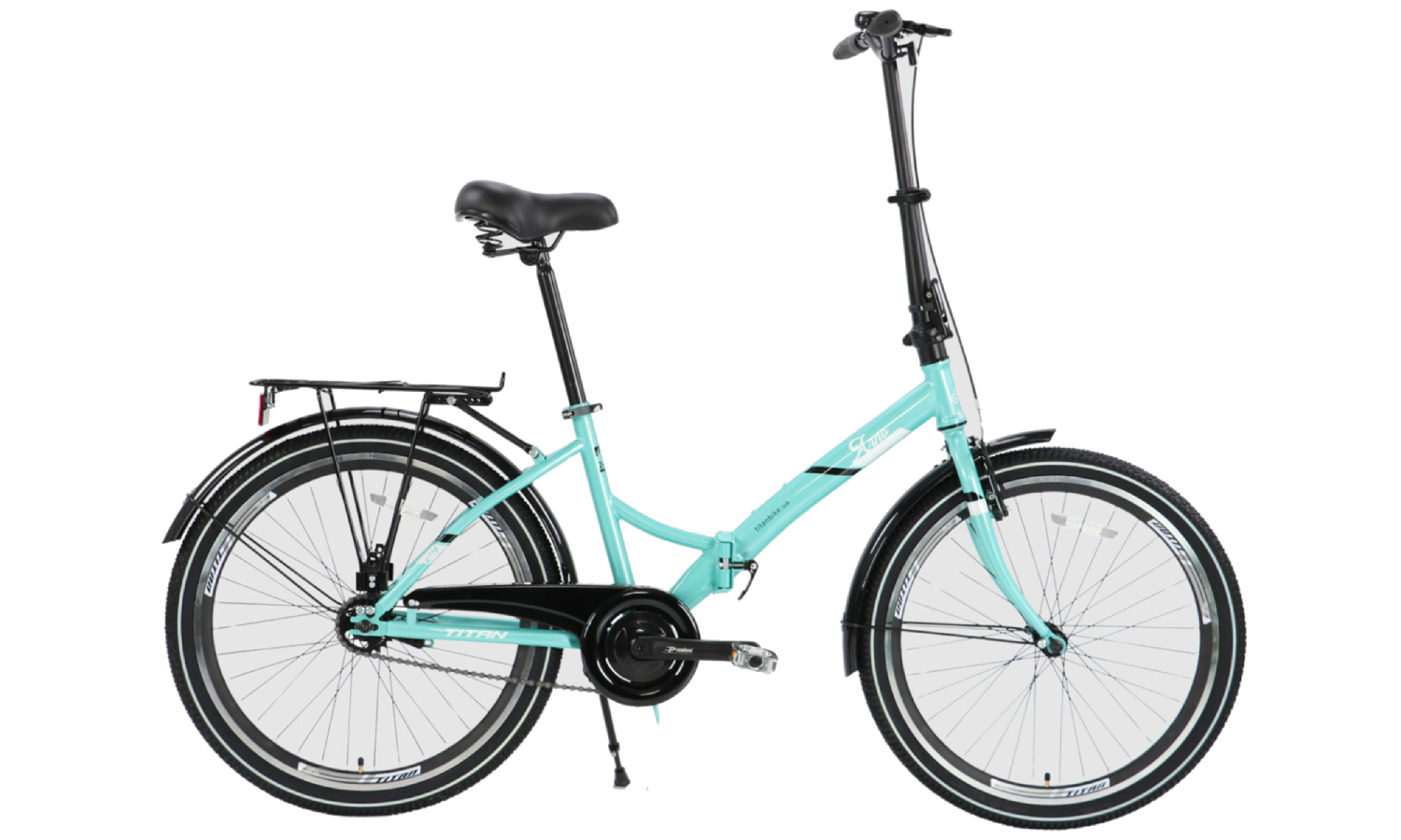 Велосипед складной TITAN Arno 24", рама 13", 2024, Зеленый